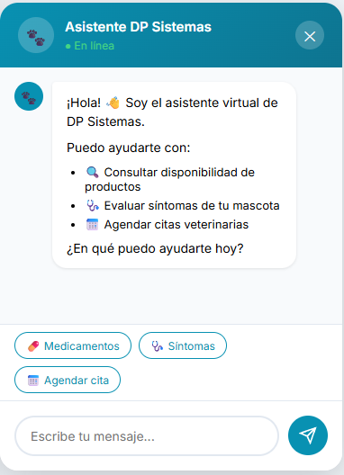 Asistente Chatbot Veterinaria